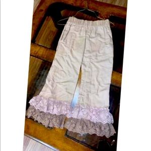 Matilda Jane taupe ruffles with lace